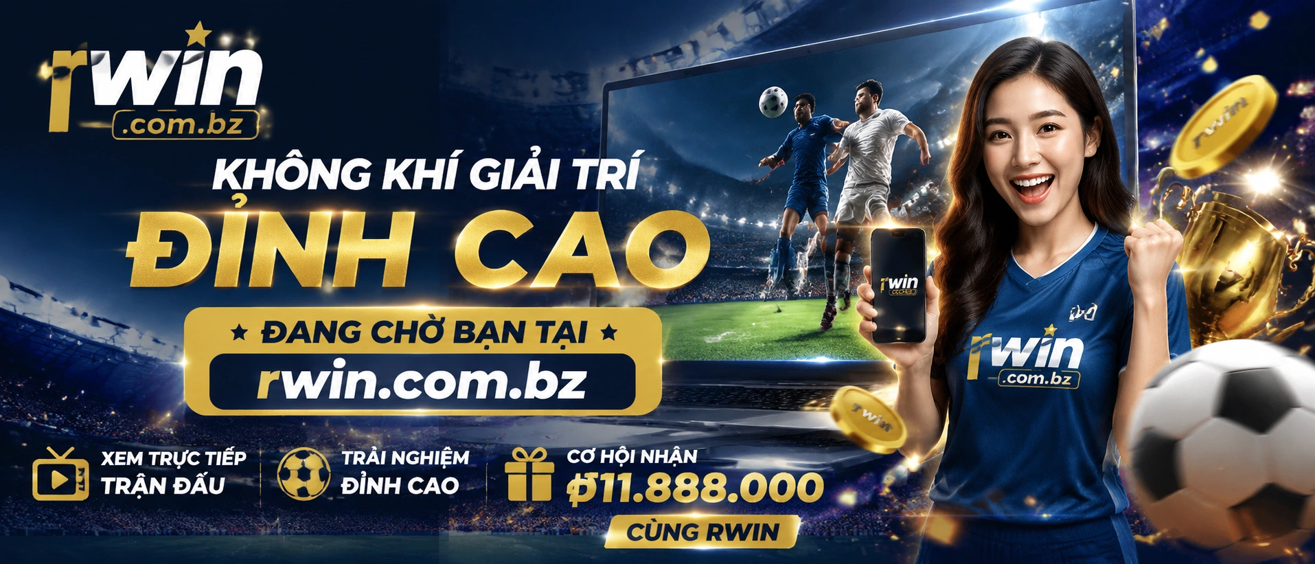 Giao diện mobile của rwin.com.bz