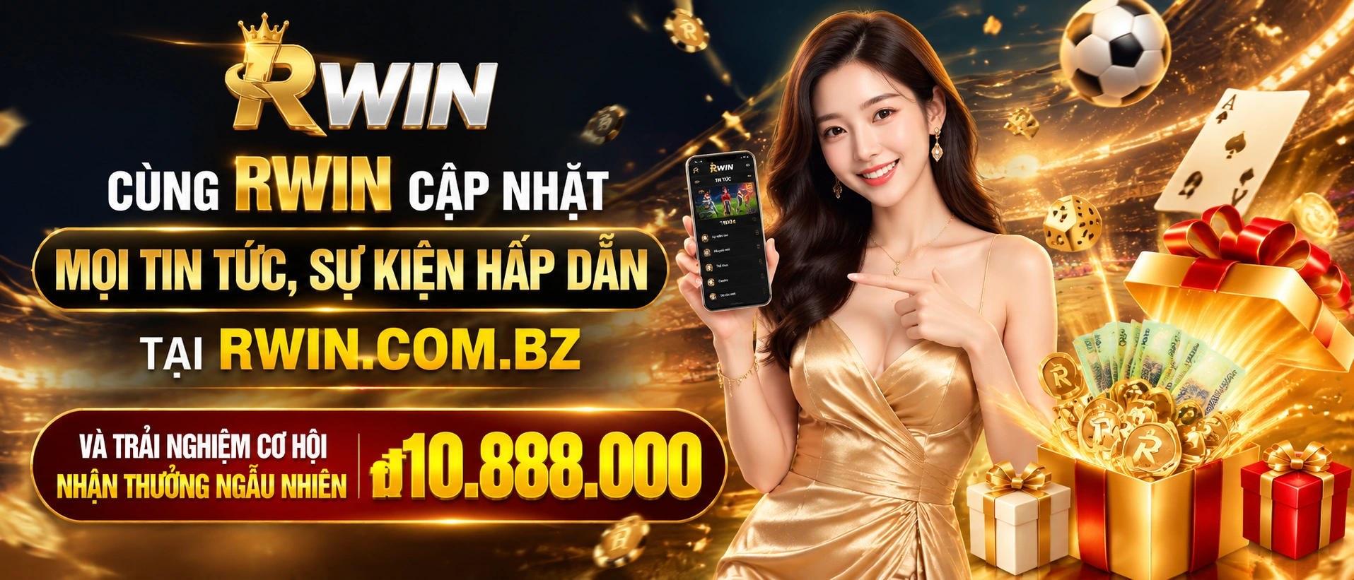 Hình ảnh chuyên mục tin tức rwin với bố cục card cập nhật mới